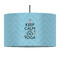 Keep Calm & Do Yoga 12" Drum Pendant Lamp - Fabric