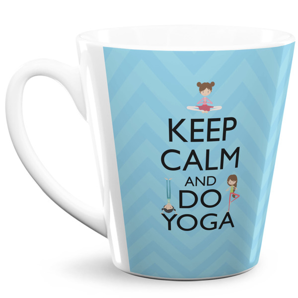 Custom Keep Calm & Do Yoga 12 Oz Latte Mug