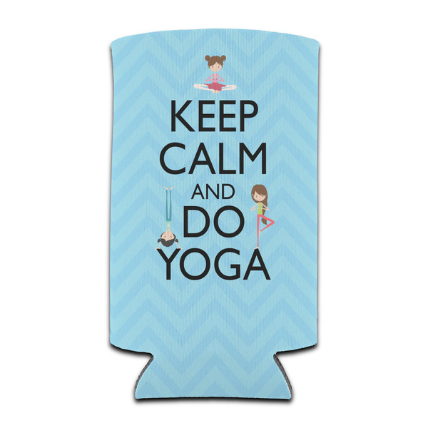 Custom Keep Calm & Do Yoga Can Cooler (tall 12 oz)