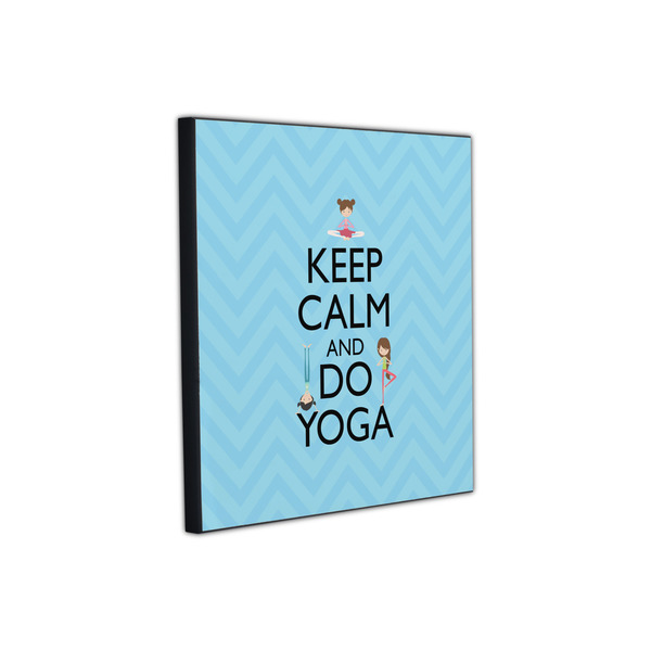 Keep Calm & Do Yoga 12x12 Wood Print - Angle View