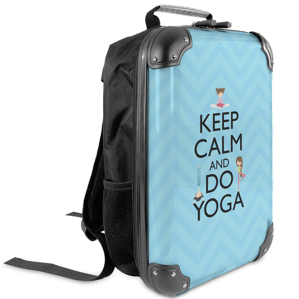 Custom Keep Calm & Do Yoga Kids Hard Shell Backpack