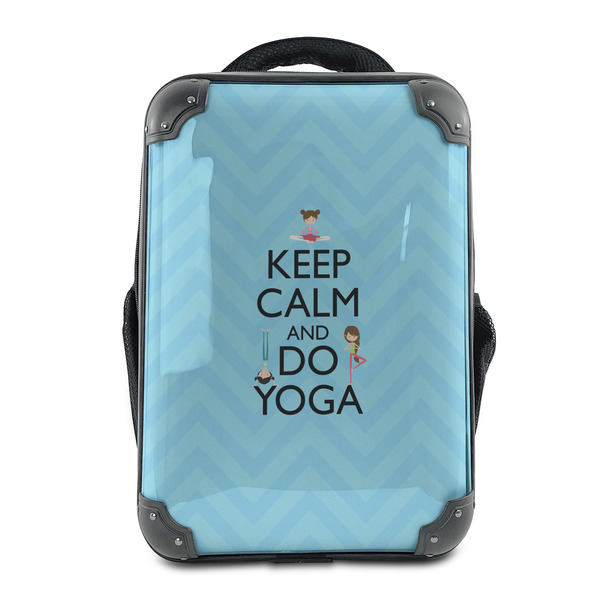 Custom Keep Calm & Do Yoga 15" Hard Shell Backpack