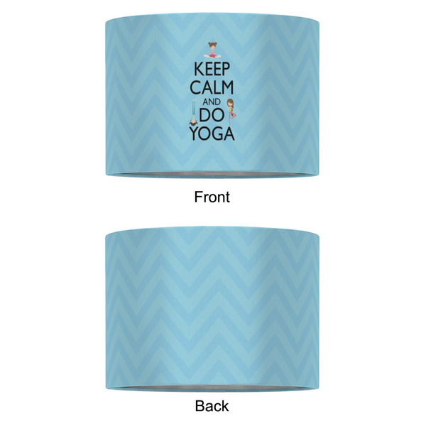 Keep Calm & Do Yoga 16" Drum Lampshade - APPROVAL (Fabric)