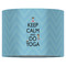 Keep Calm & Do Yoga 16" Drum Lampshade - FRONT (Fabric)