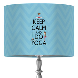 Keep Calm & Do Yoga 16" Drum Lamp Shade - Fabric