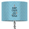 Keep Calm & Do Yoga 16" Drum Lampshade - ON STAND (Fabric)