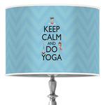 Keep Calm & Do Yoga Drum Lamp Shade