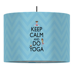 Keep Calm & Do Yoga Drum Pendant Lamp