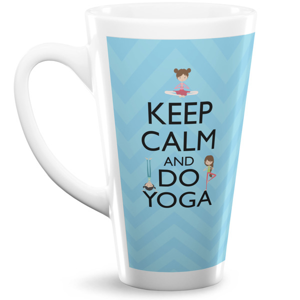 Custom Keep Calm & Do Yoga Latte Mug