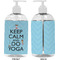 Keep Calm & Do Yoga 16 oz Plastic Liquid Dispenser- Approval- White