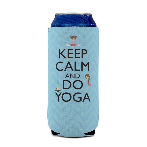 Keep Calm & Do Yoga 16oz Can Sleeve - FRONT (on can)