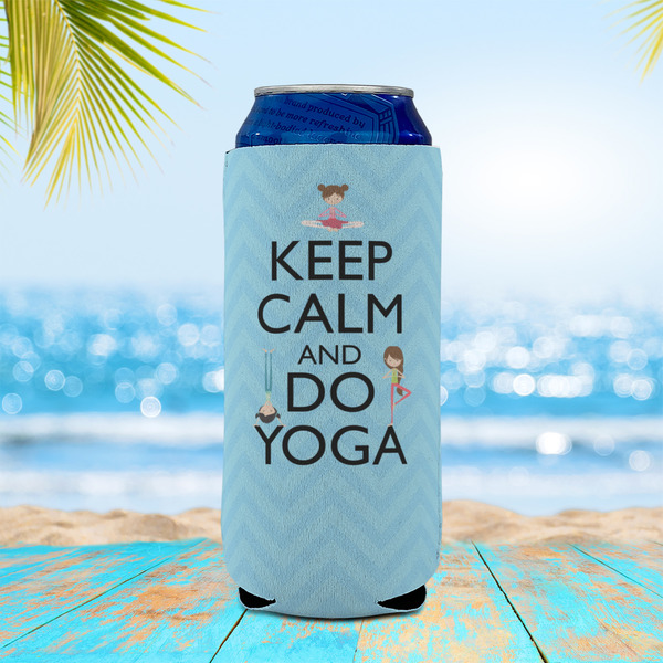 Keep Calm & Do Yoga 16oz Can Sleeve - LIFESTYLE