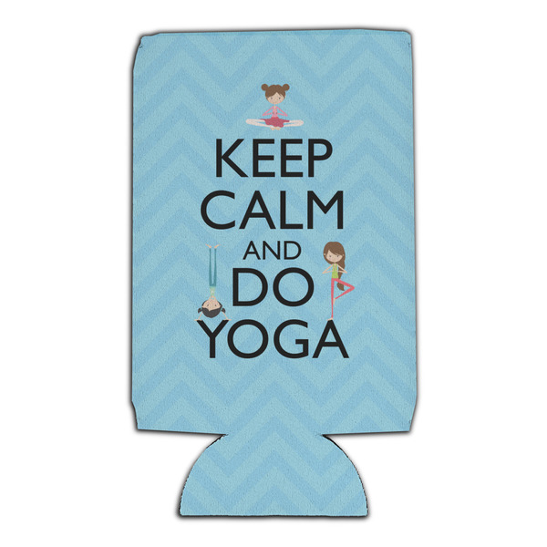 Keep Calm & Do Yoga 16oz Can Sleeve - Set of 4 - FRONT