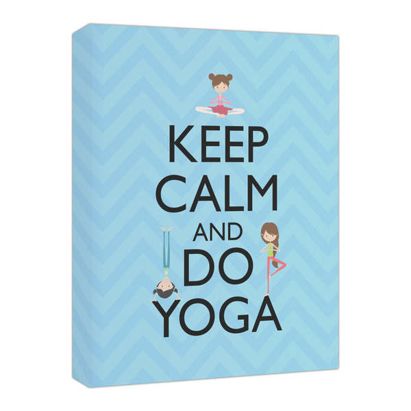 Custom Keep Calm & Do Yoga Canvas Print - 16x20