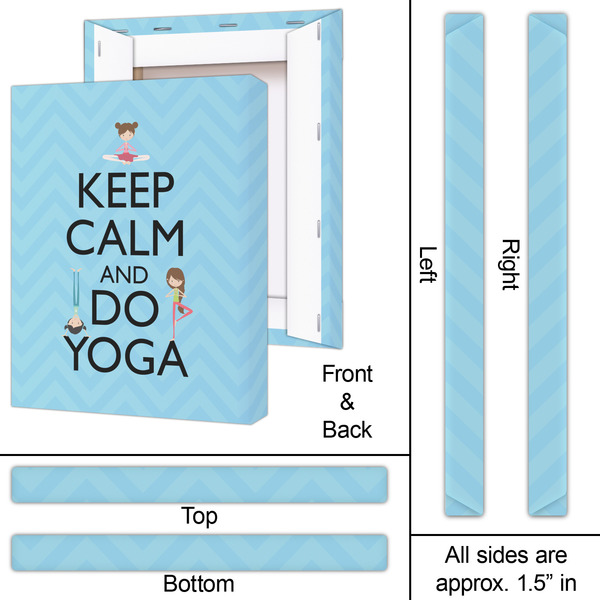 Keep Calm & Do Yoga 16x20 - Canvas Print - Approval