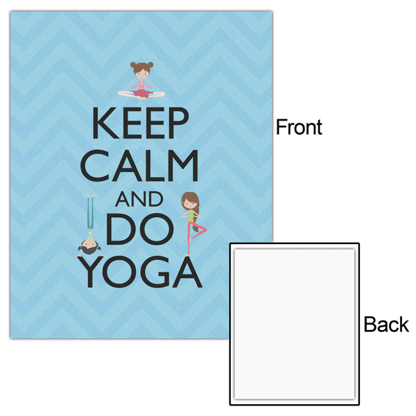 Keep Calm & Do Yoga 16x20 - Matte Poster - Front & Back