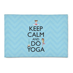 Keep Calm & Do Yoga Patio Rug