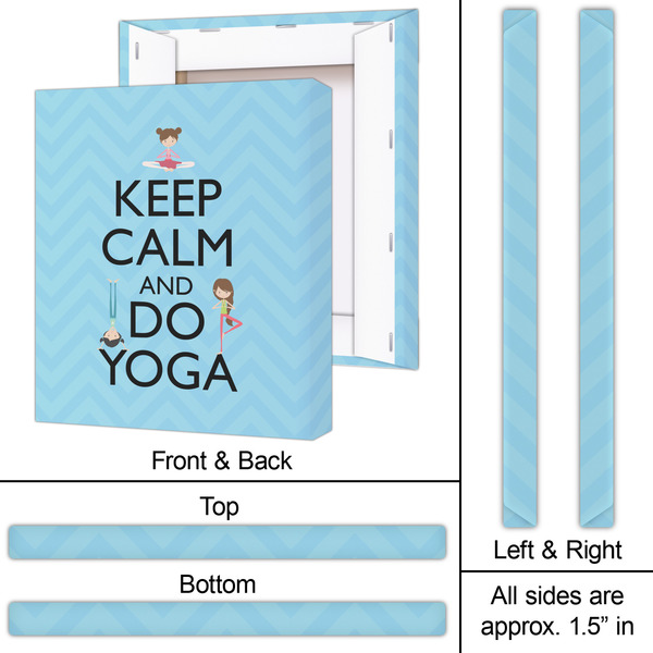 Keep Calm & Do Yoga 20x24 - Canvas Print - Approval