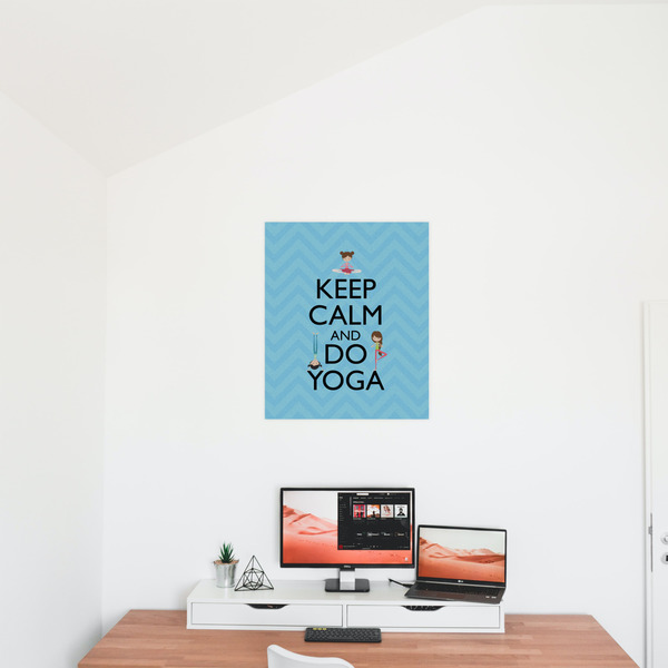 Keep Calm & Do Yoga 20x24 - Matte Poster - On the Wall