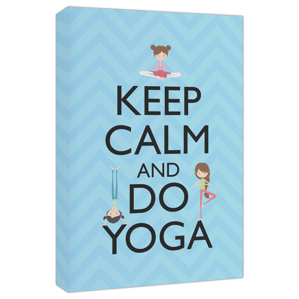 Custom Keep Calm & Do Yoga Canvas Print - 20x30