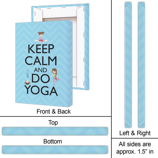 Keep Calm & Do Yoga 20x30 - Canvas Print - Approval