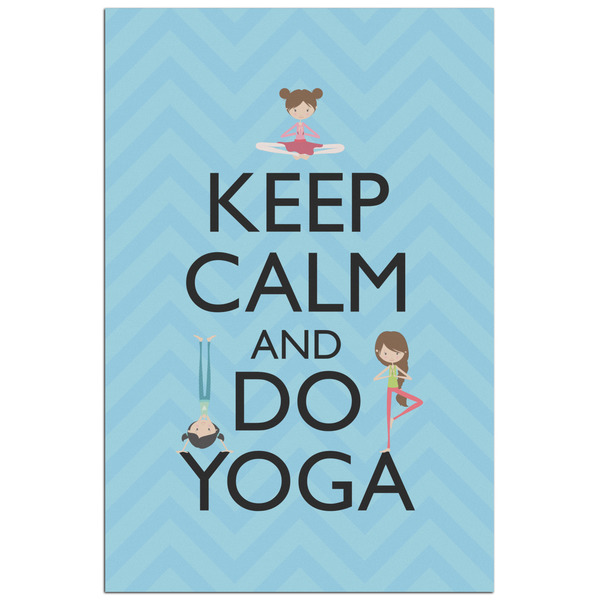 Custom Keep Calm & Do Yoga Poster - Matte - 24x36