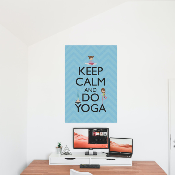 Keep Calm & Do Yoga 24x36 - Matte Poster - On the Wall