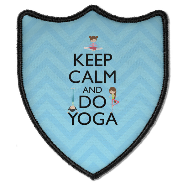 Custom Keep Calm & Do Yoga Iron On Shield Patch B