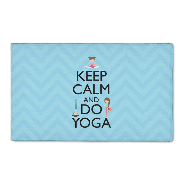Custom Keep Calm & Do Yoga 3' x 5' Indoor Area Rug