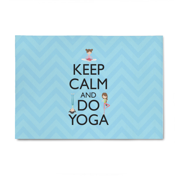 Custom Keep Calm & Do Yoga 4' x 6' Indoor Area Rug