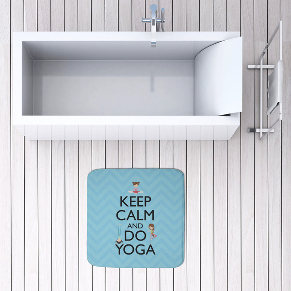 Keep Calm & Do Yoga 48x48 Foam Memory Mat - LIFESTYLE