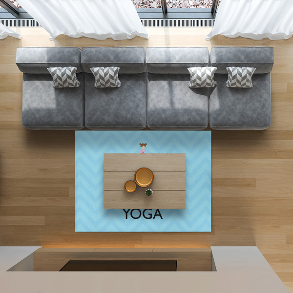 Keep Calm & Do Yoga 5'x7' Indoor Area Rugs - IN CONTEXT