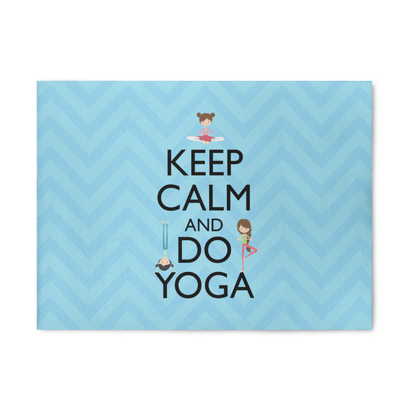 Custom Keep Calm & Do Yoga Area Rug