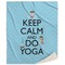 Keep Calm & Do Yoga Sherpa Throw Blanket