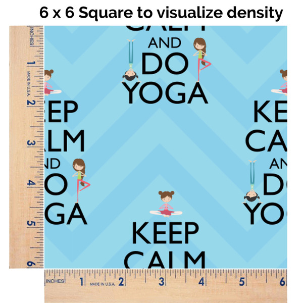 Keep Calm & Do Yoga 6x6 Swatch of Fabric