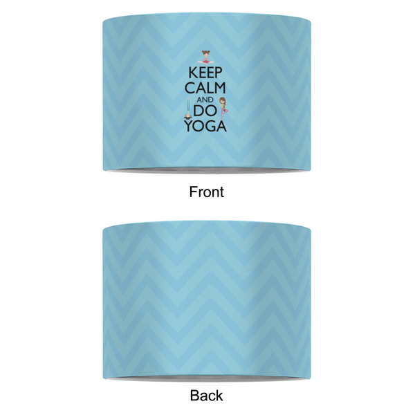 Keep Calm & Do Yoga 8" Drum Lampshade - APPROVAL (Fabric)
