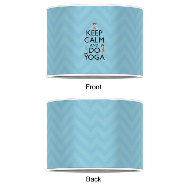 Keep Calm & Do Yoga 8" Drum Lampshade - APPROVAL (Poly Film)