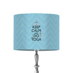 Keep Calm & Do Yoga 8" Drum Lamp Shade - Fabric