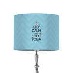 Keep Calm & Do Yoga 8" Drum Lamp Shade - Fabric