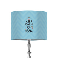 Keep Calm & Do Yoga 8" Drum Lamp Shade - Fabric