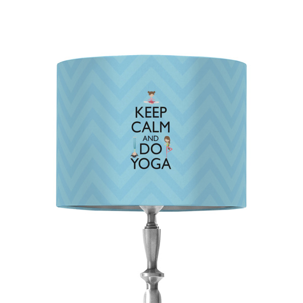 Custom Keep Calm & Do Yoga 8" Drum Lamp Shade - Fabric