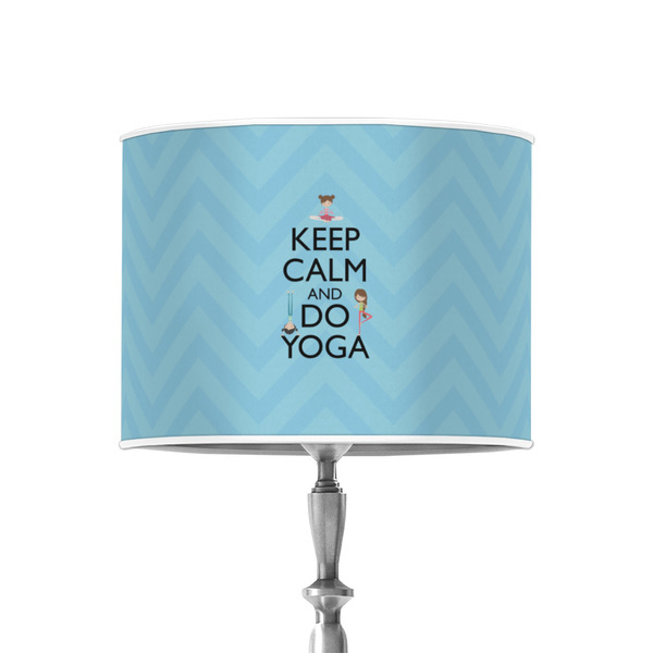 Custom Keep Calm & Do Yoga 8" Drum Lamp Shade - Poly-film