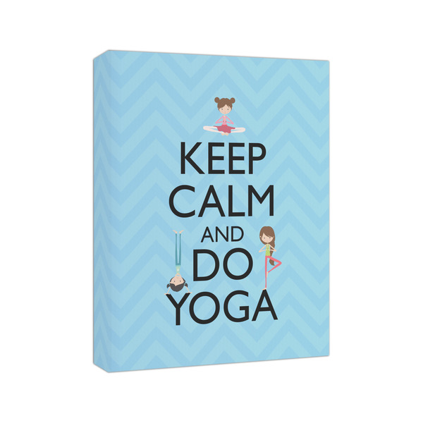 Keep Calm & Do Yoga 8x10 - Canvas Print - Angled View