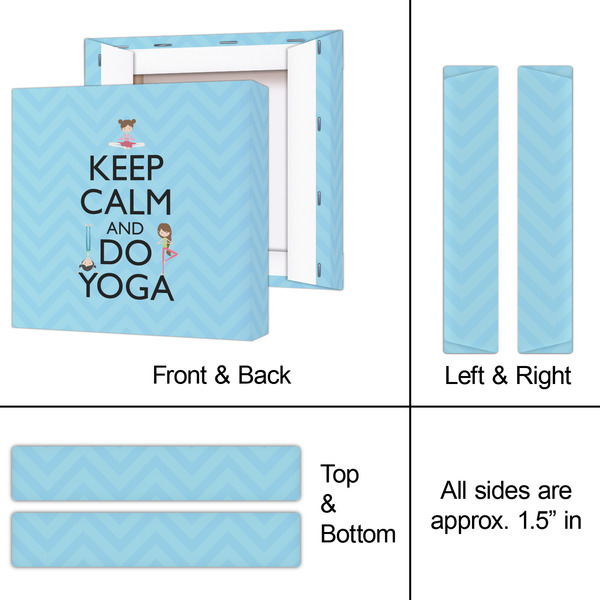 Keep Calm & Do Yoga 8x8 - Canvas Print - Approval