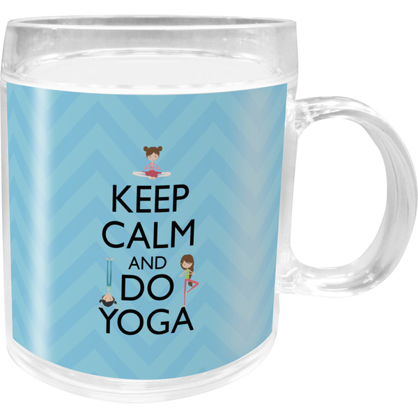 Custom Keep Calm & Do Yoga Acrylic Kids Mug