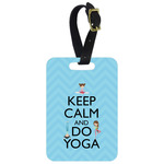 Keep Calm & Do Yoga Metal Luggage Tag