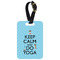 Keep Calm & Do Yoga Aluminum Luggage Tag (Personalized)
