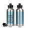 Keep Calm & Do Yoga Aluminum Water Bottle - Front and Back
