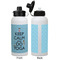 Keep Calm & Do Yoga Aluminum Water Bottle - White APPROVAL