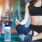 Keep Calm & Do Yoga Aluminum Water Bottle - White LIFESTYLE